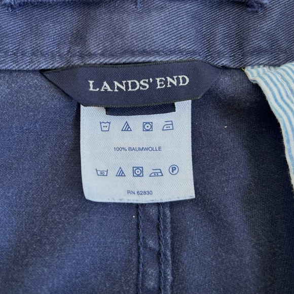 Lands End Men's Navy Cargo Shorts - Picture 7 of 10